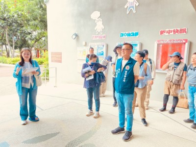 圖說4. 新埤鄉曾明輝鄉長與林保署屏東分署長楊瑞芬一同現勘及討論規劃方向
